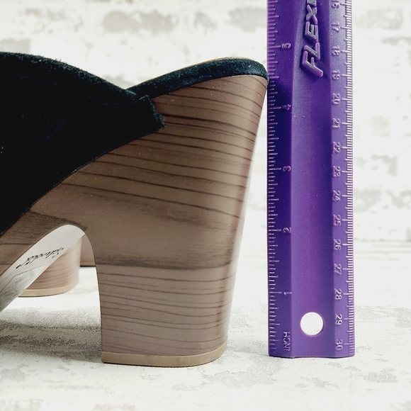 NEW Splendid Vina Black Suede Platform Loafer Clogs C1017 - Picture 9 of 12